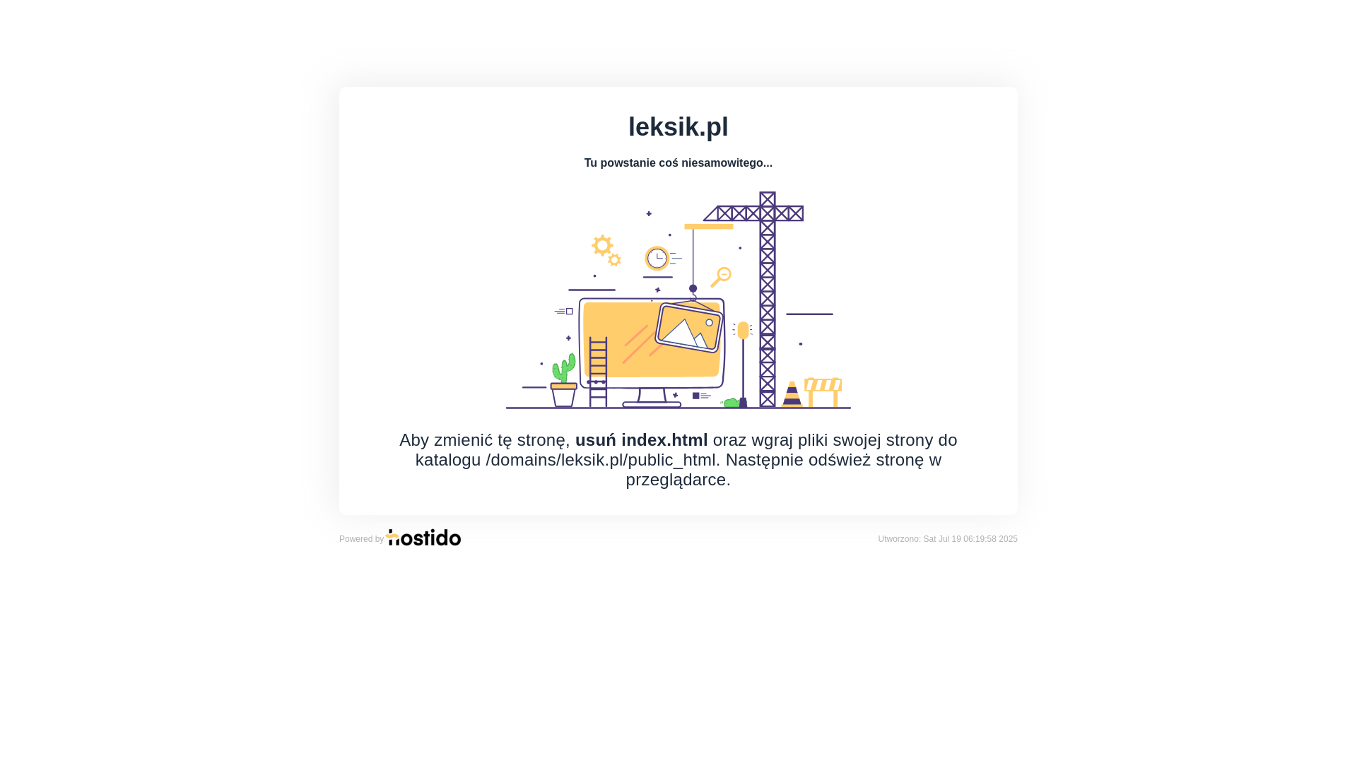 website screenshot of https://leksik.pl/