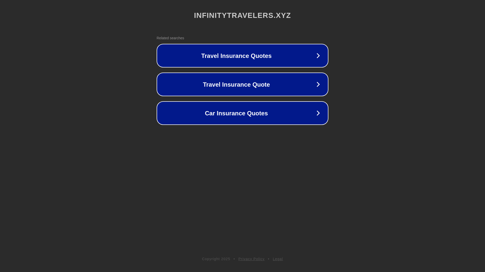website screenshot of https://infinitytravelers.xyz/