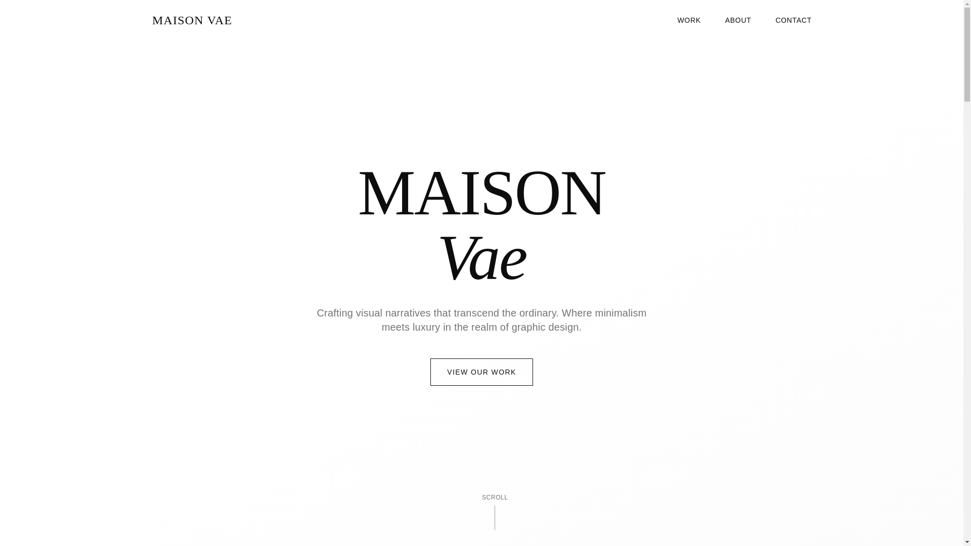 website screenshot of https://maisonvae.com/