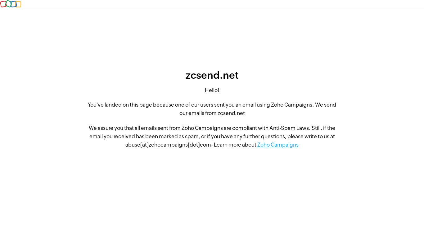 website screenshot of https://zcsend.net/