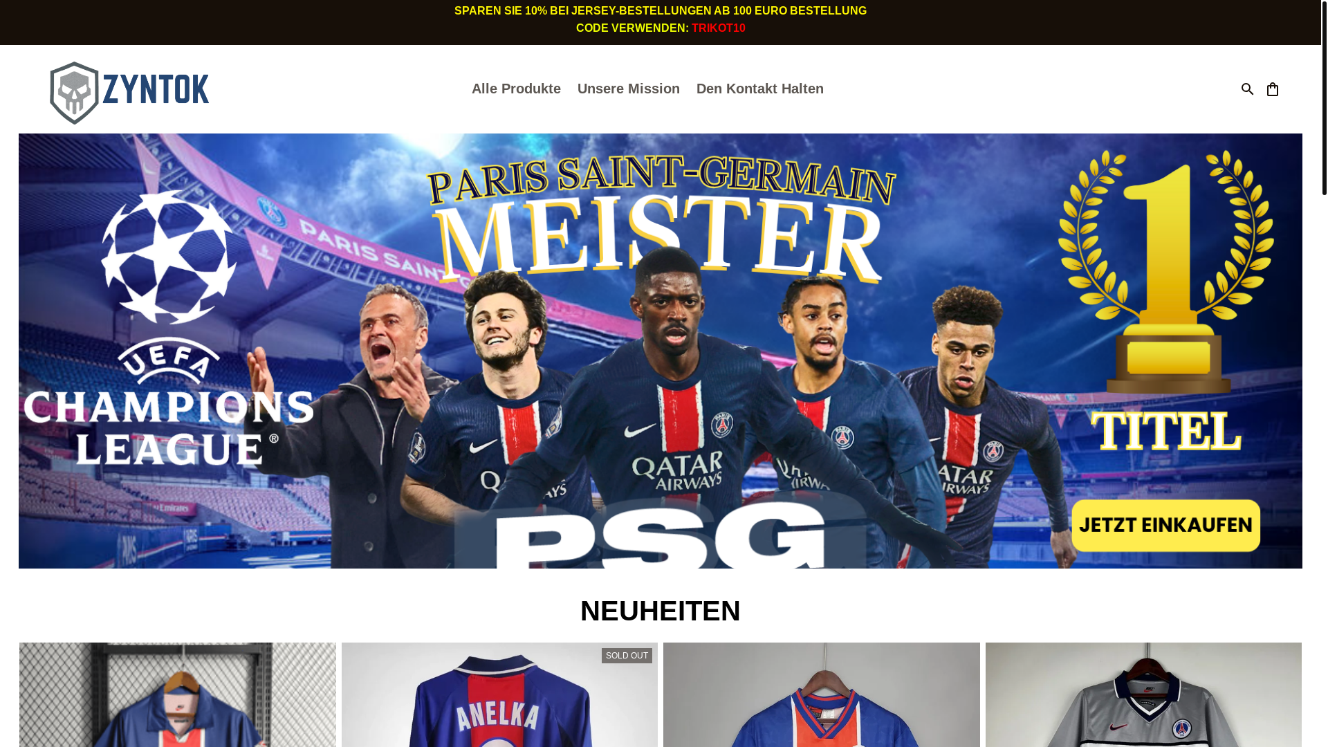 website screenshot of https://zyntok.com/