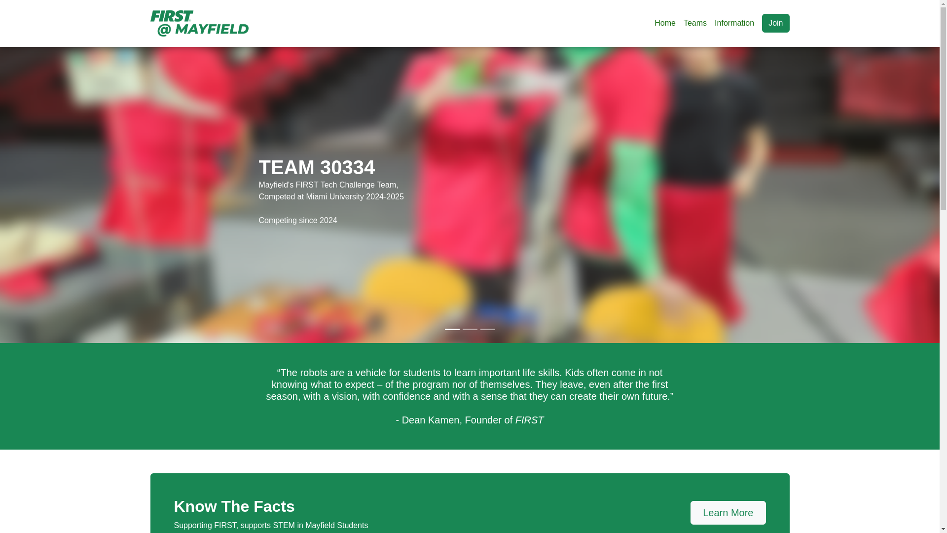 website screenshot of https://mayfieldstem.pages.dev/