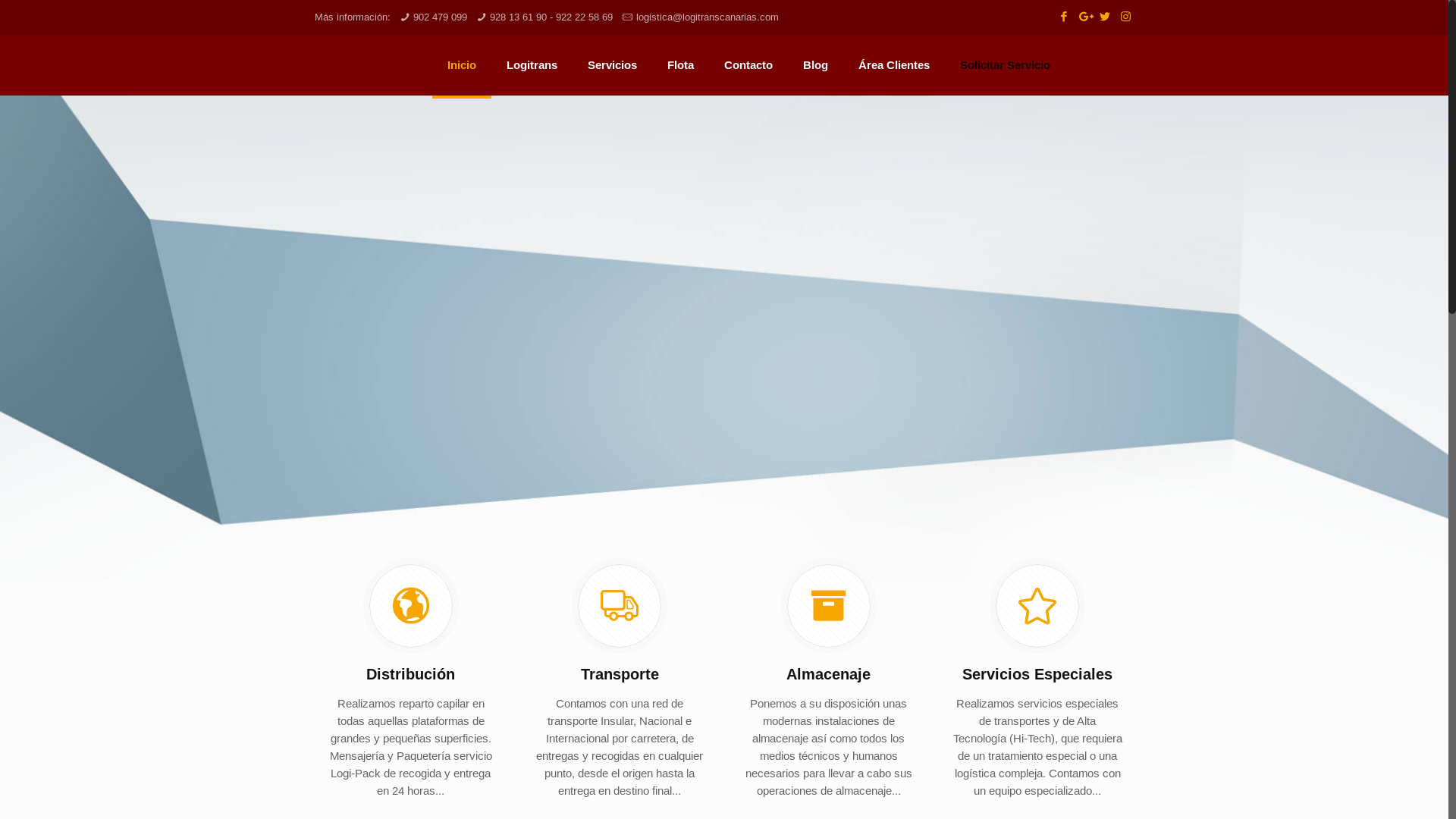 website screenshot of https://logitranscanarias.es/