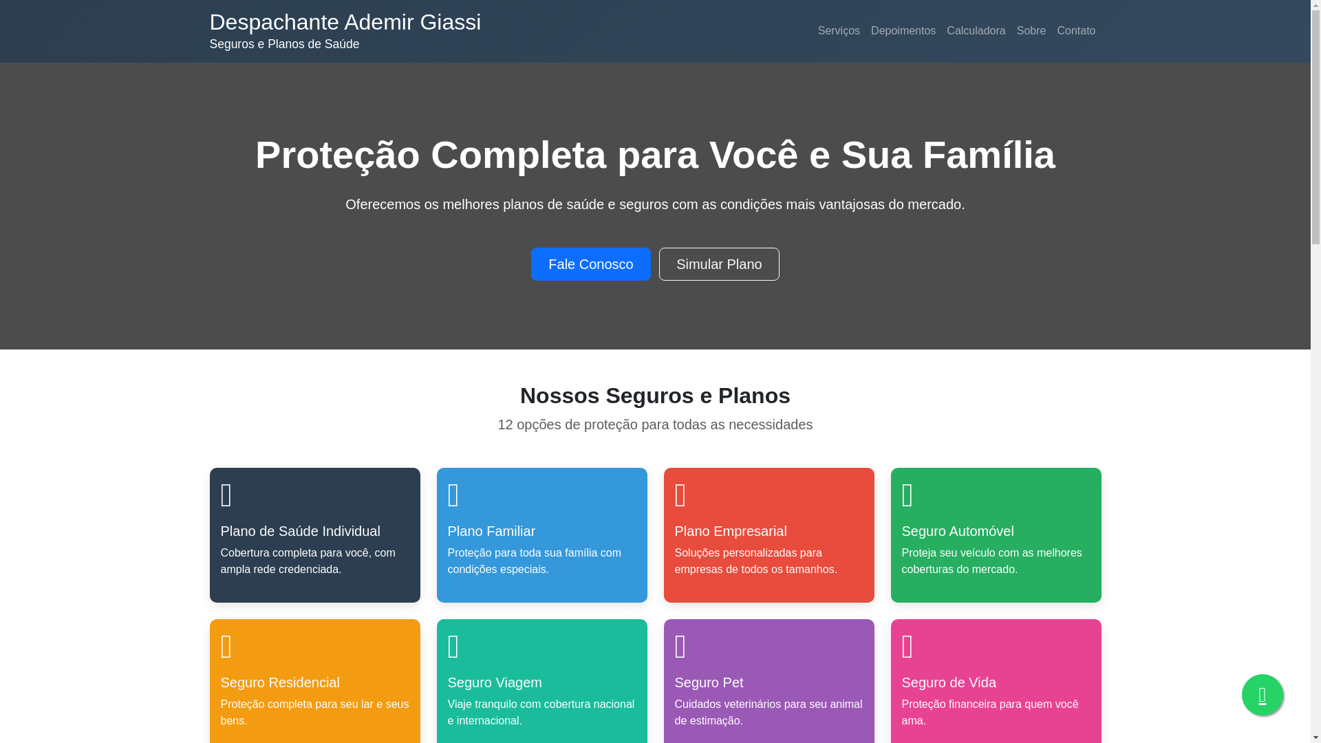 website screenshot of https://despachanteademirgiassi.cfd/