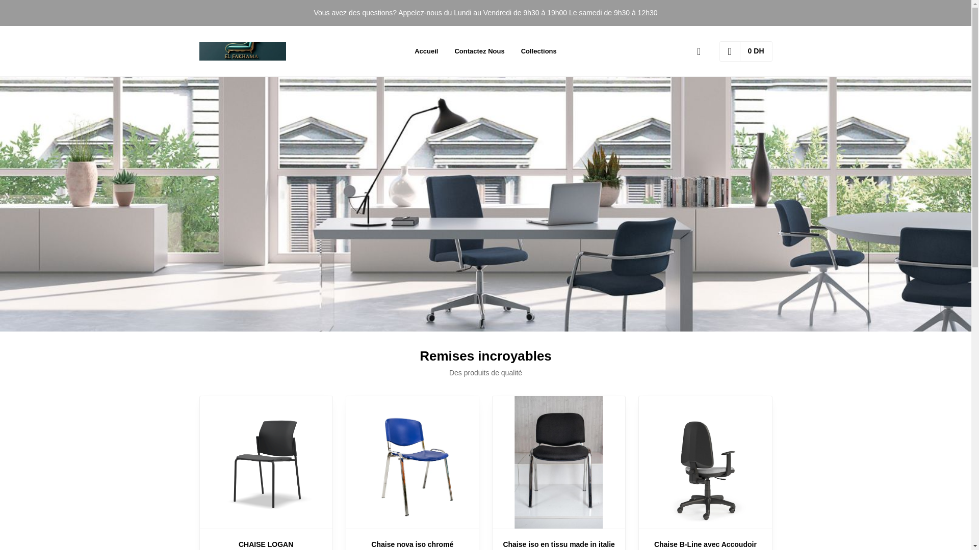 website screenshot of https://chaiselfakhama.com/