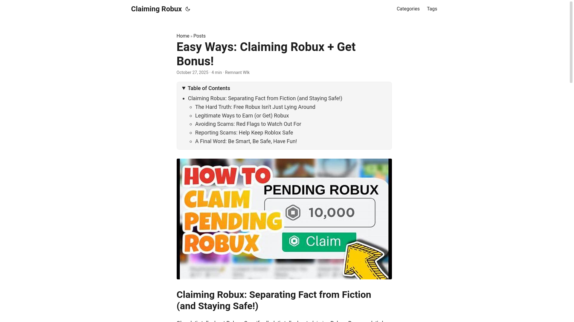 website screenshot of https://claiming-robux.pages.dev/