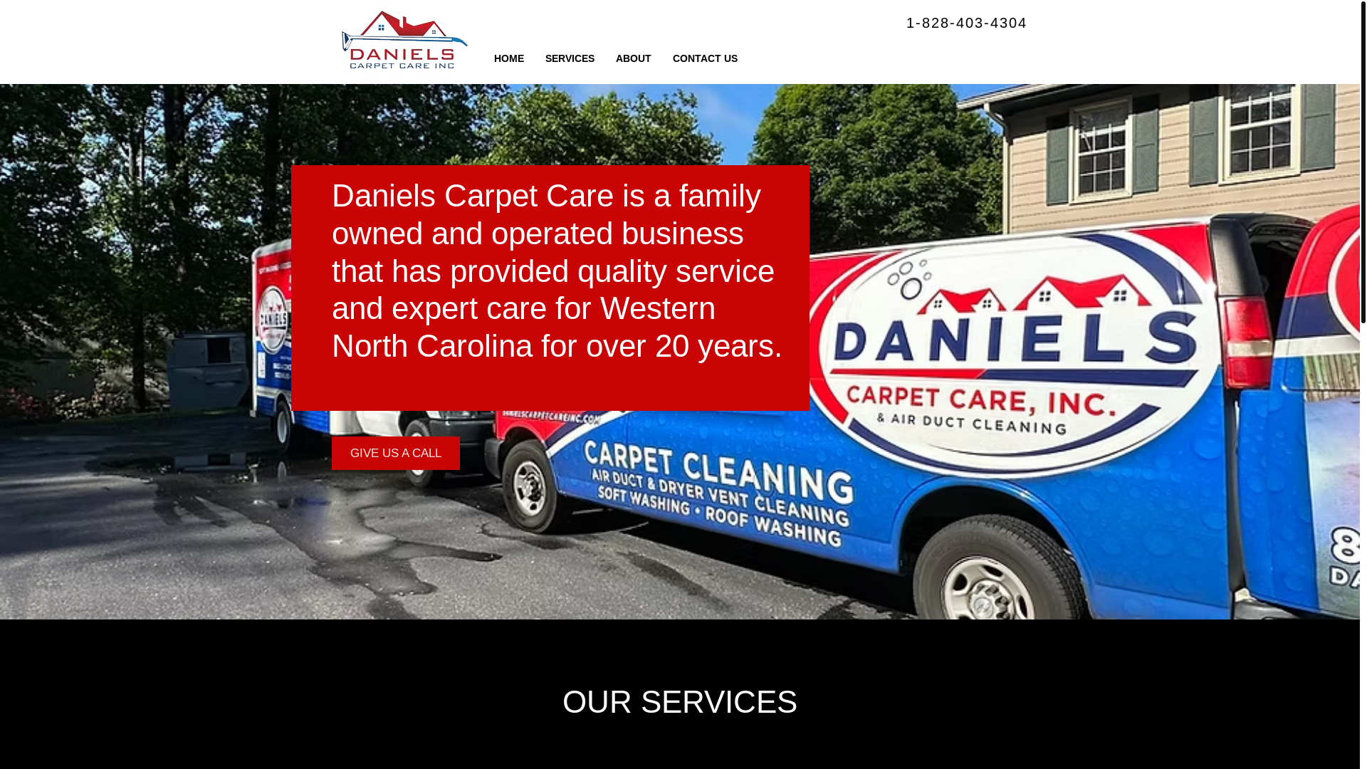 website screenshot of https://danielscarpetcleaninginc.com/