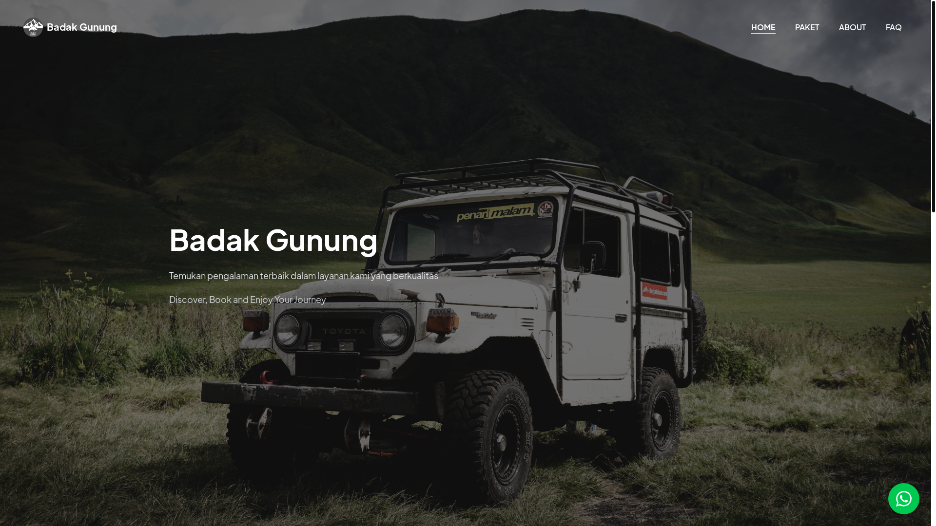 website screenshot of https://badakgunung.pages.dev/