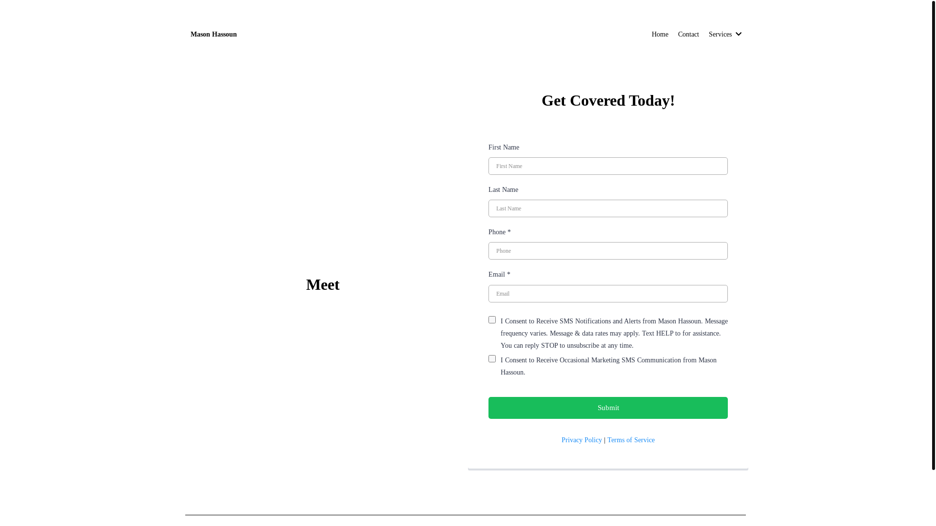 website screenshot of https://mhinsurancehelp.com/