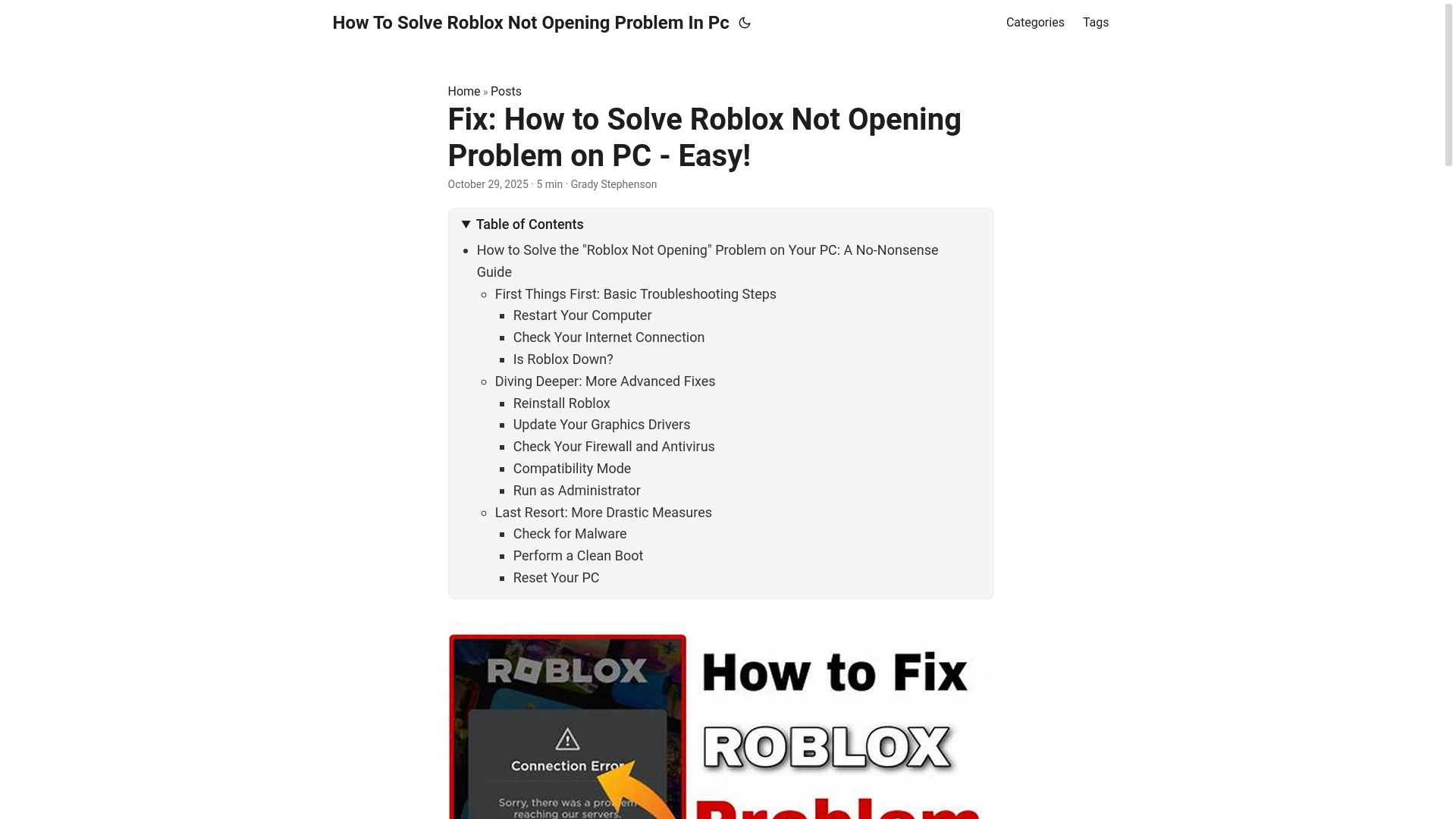 website screenshot of https://how-to-solve-roblox-not-opening-problem-in-pc.pages.dev/