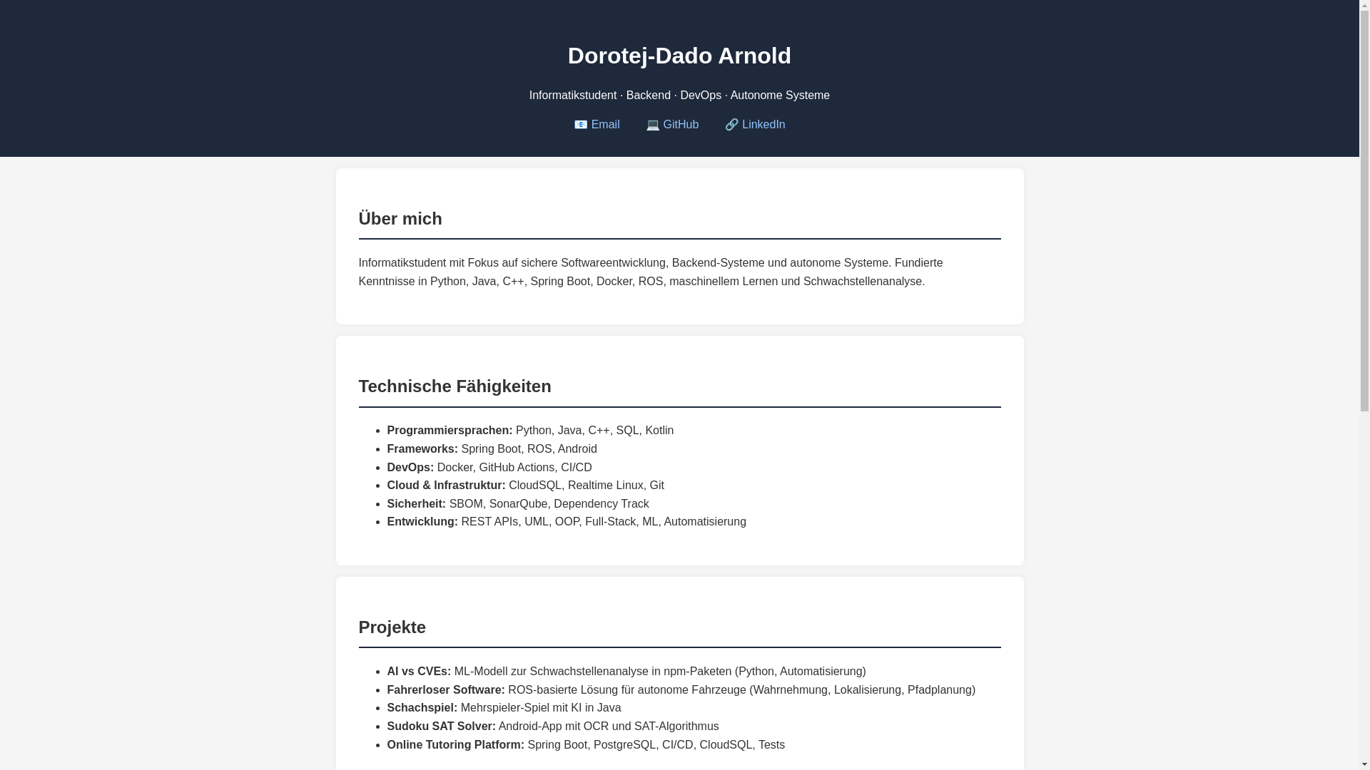 website screenshot of https://dorotejarnold.com/