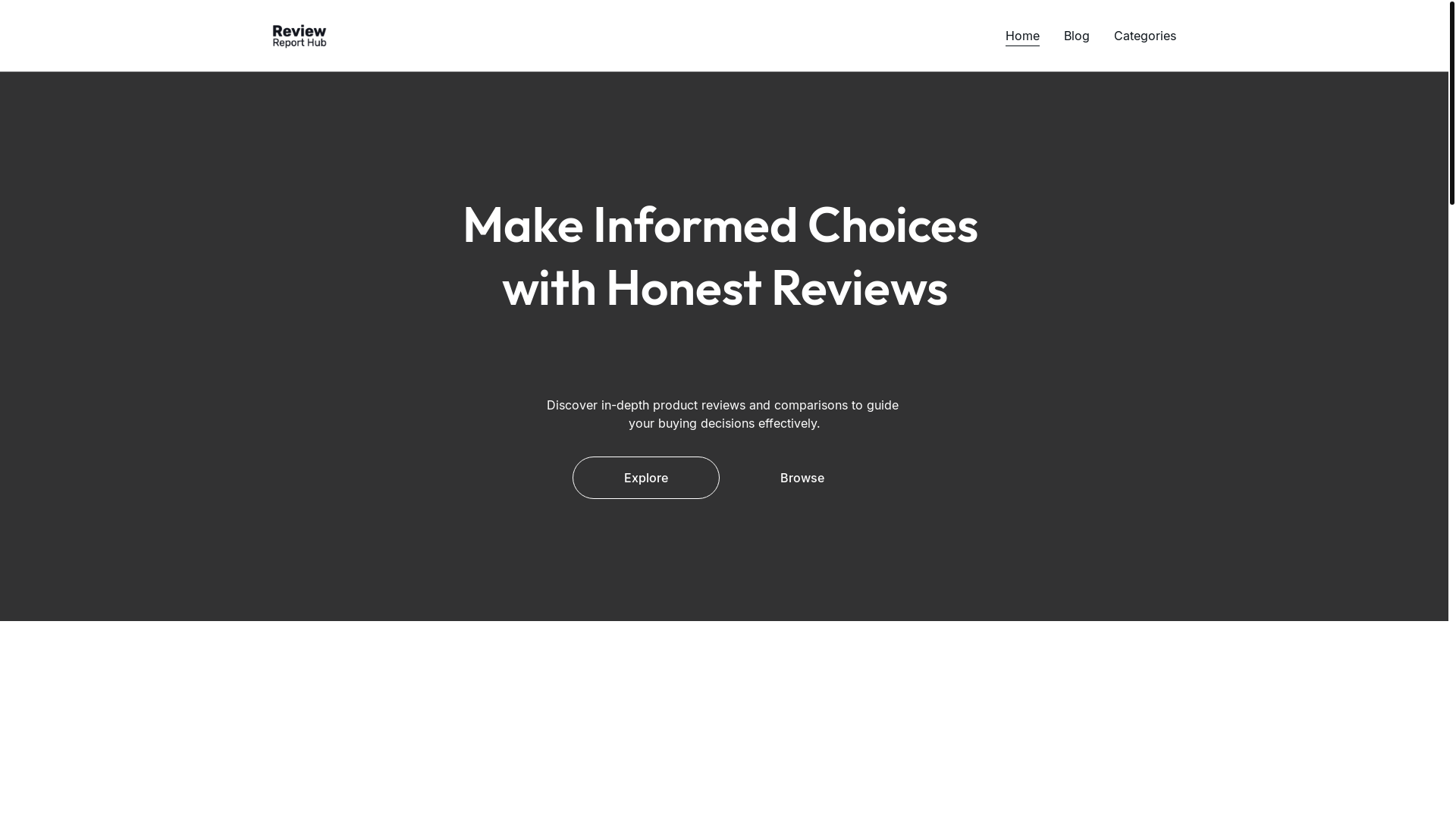 website screenshot of https://reviewreporthub.com/