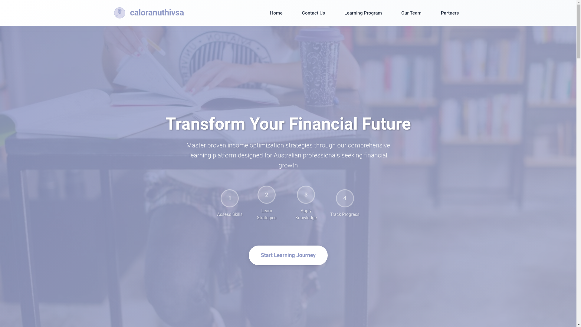 website screenshot of https://caloranuthivsa.com/