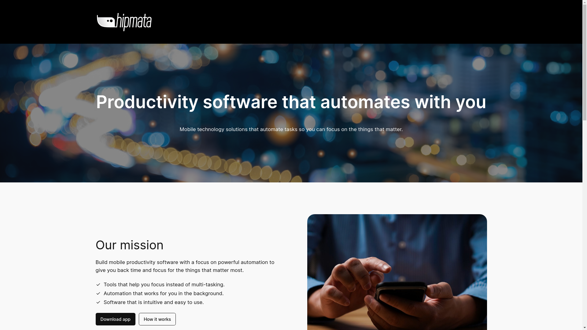 website screenshot of https://hipmata.pages.dev/
