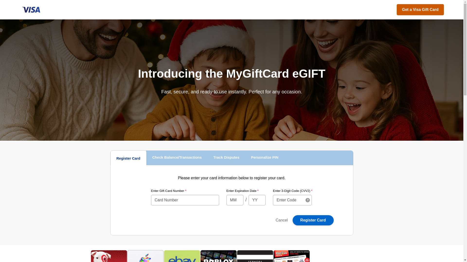 website screenshot of https://mygiftcardmalls.com