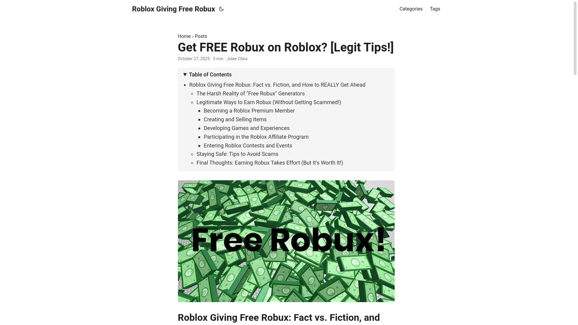 website screenshot of https://roblox-giving-free-robux.pages.dev/