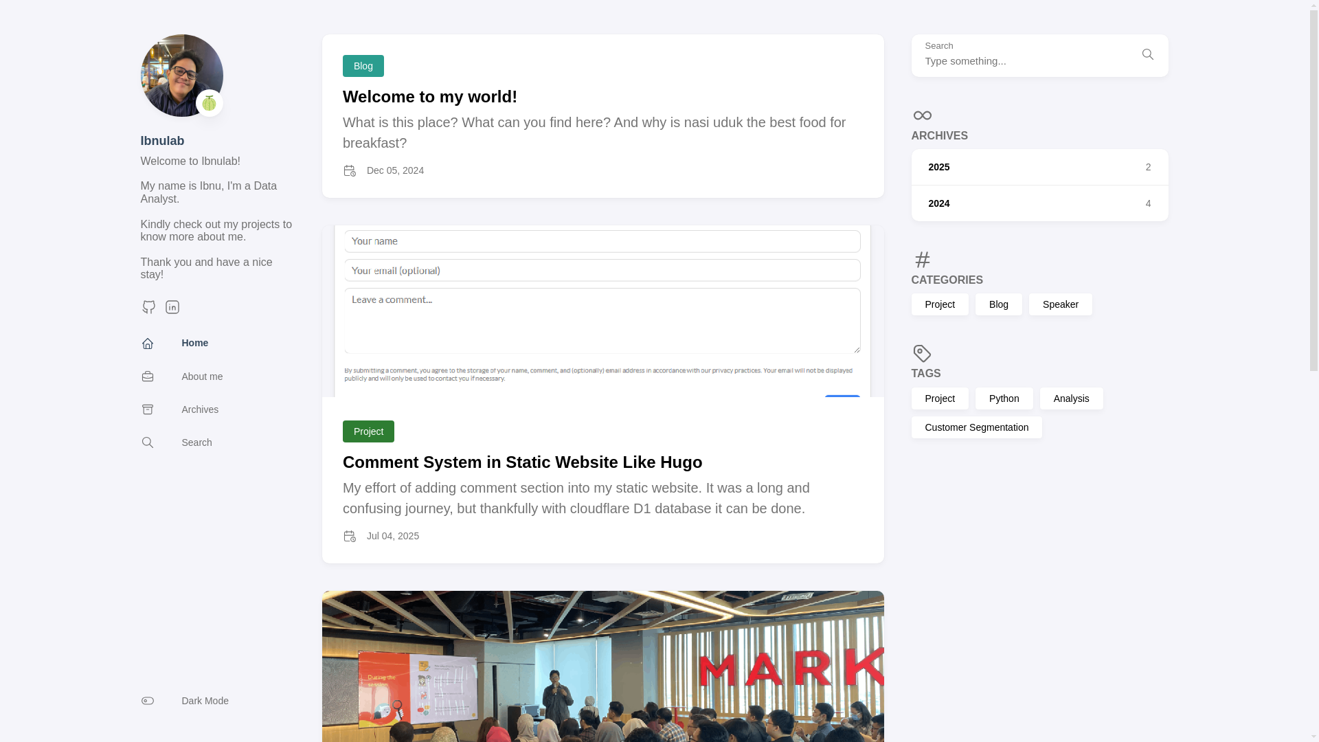 website screenshot of https://ibnulab.pages.dev/