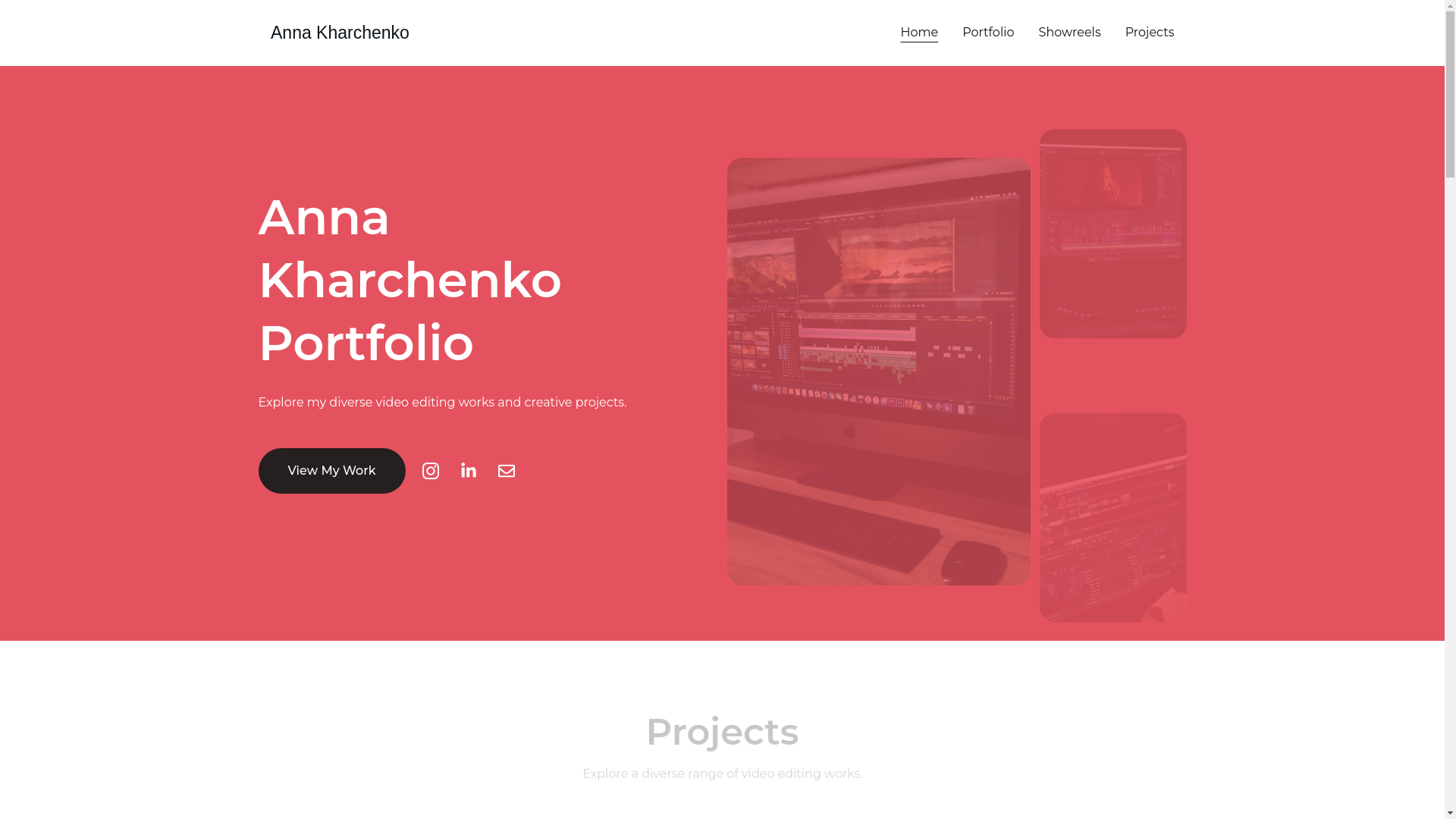 website screenshot of https://anna-kharchenko.me/