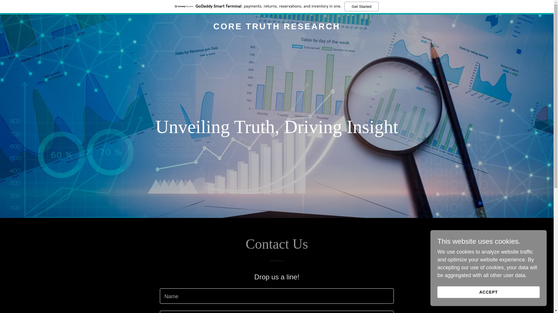 website screenshot of https://coretruthresearch.com/