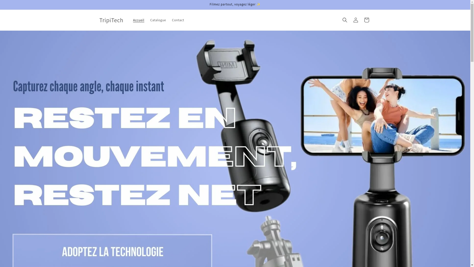 website screenshot of https://tripitech.fr/