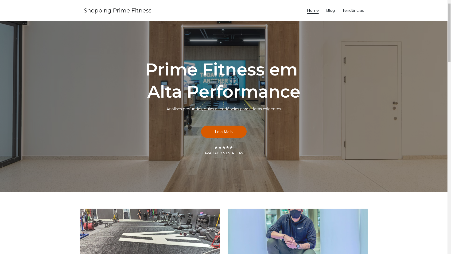 website screenshot of https://shoppingprimefitness.com.br/