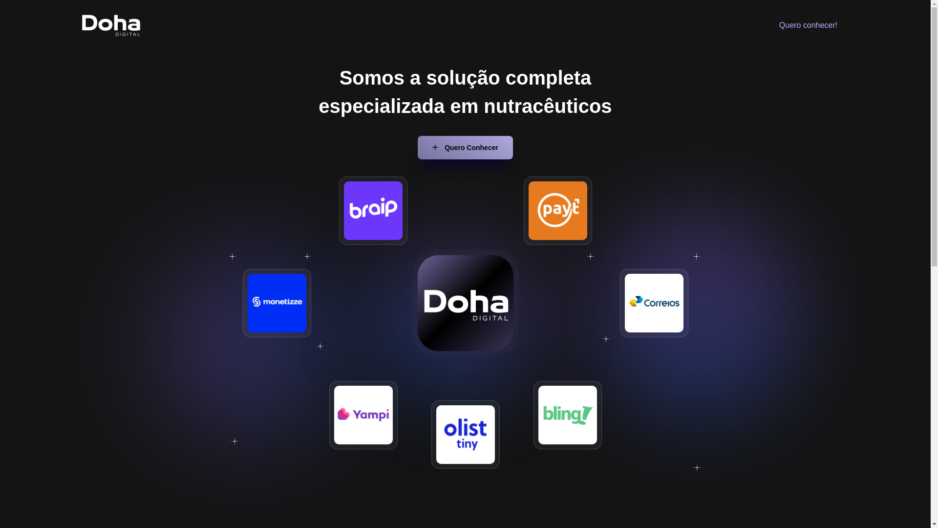 website screenshot of https://dohadigital.com.br/