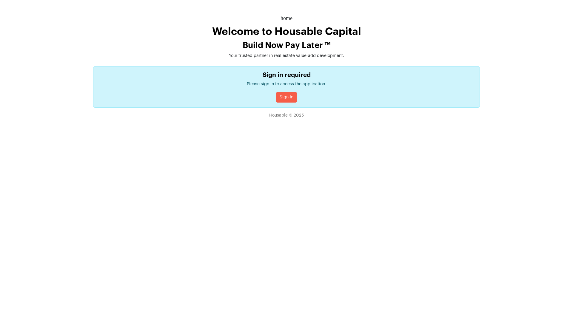 website screenshot of https://housablecapital.com/