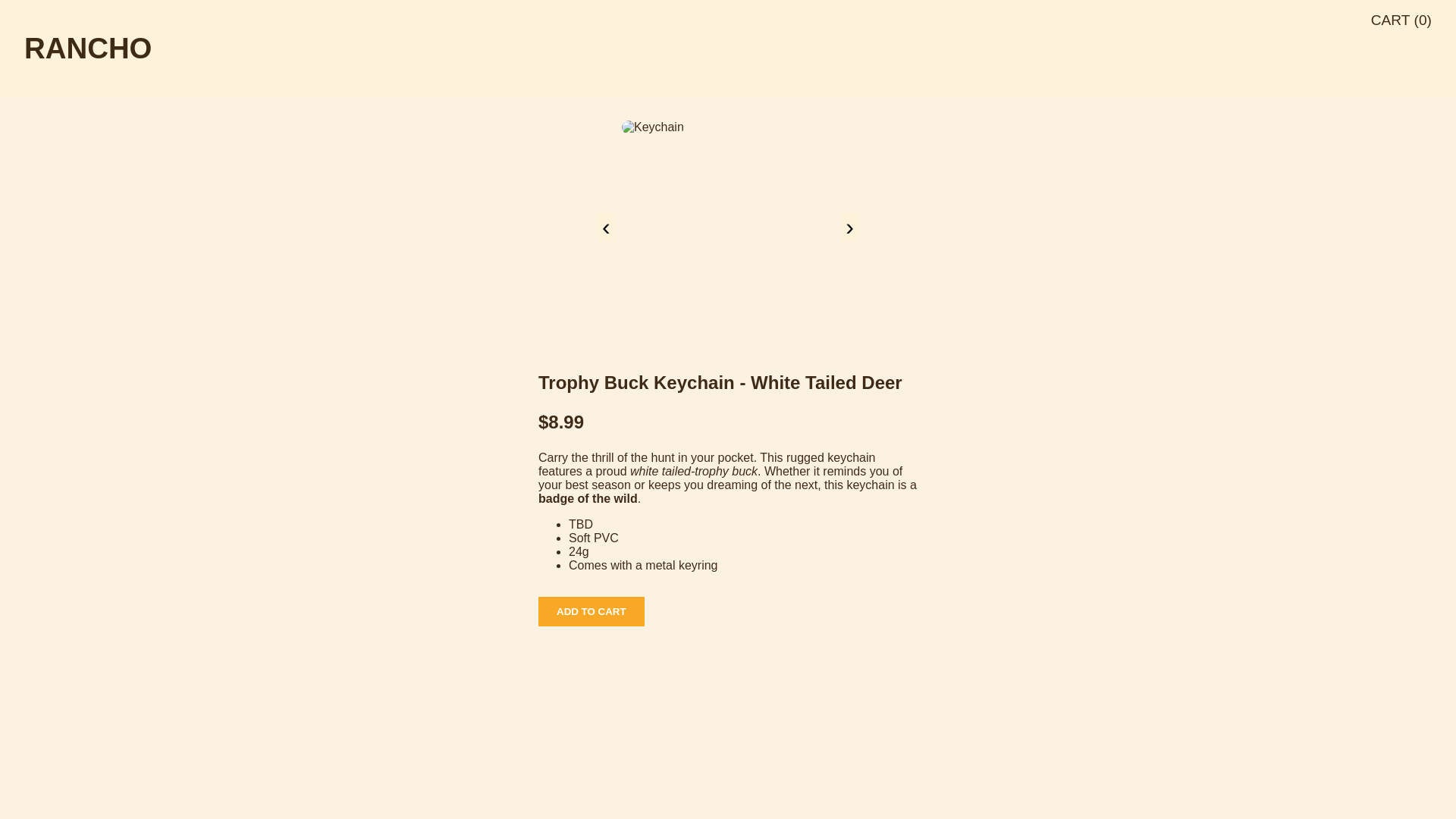 website screenshot of https://ranchomerch.com/