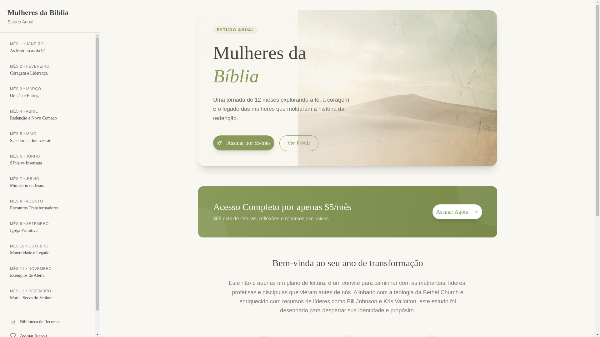 website screenshot of https://planomulheresdabiblia.com/