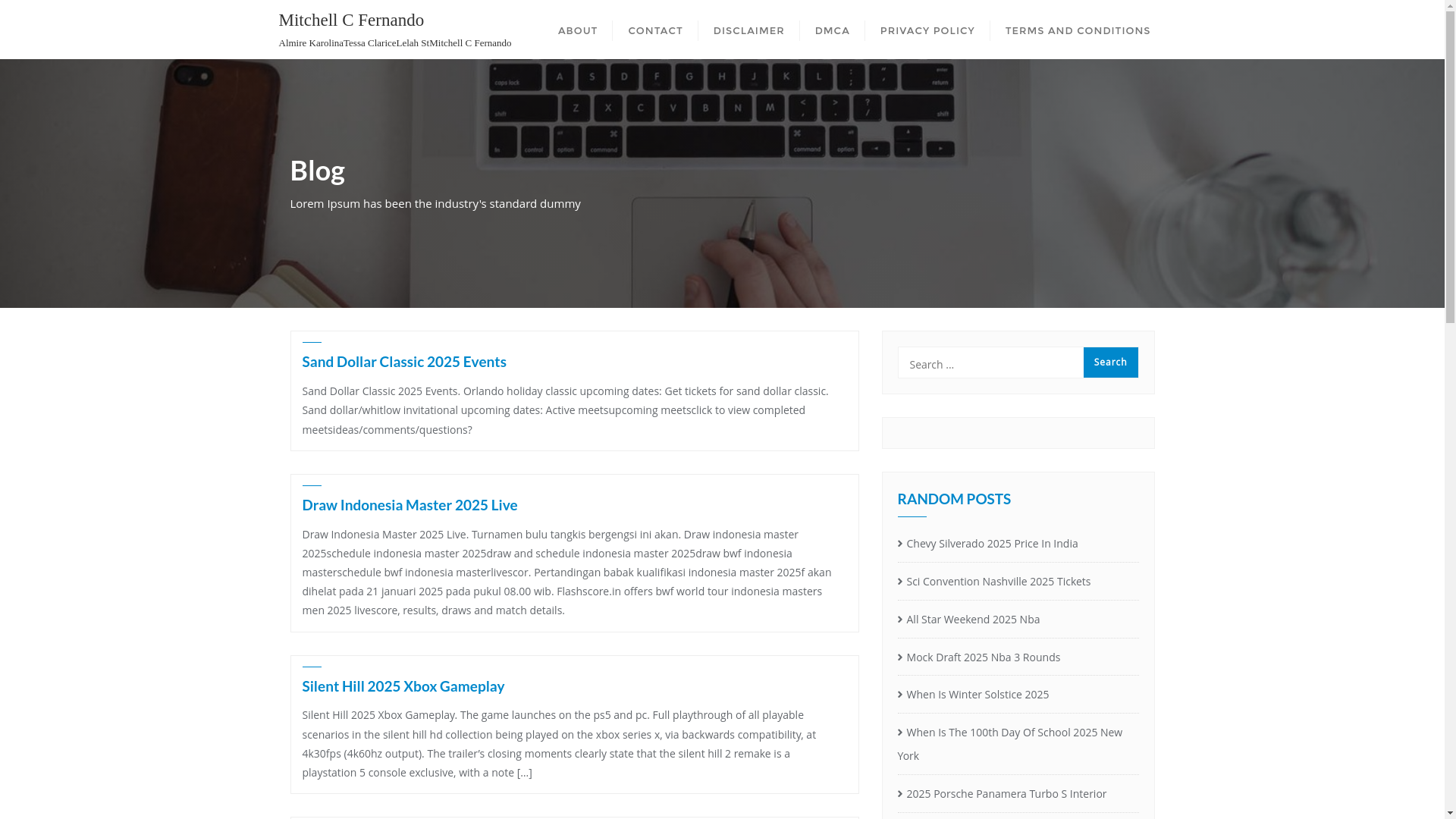 website screenshot of https://mitchellcfernando.pages.dev/