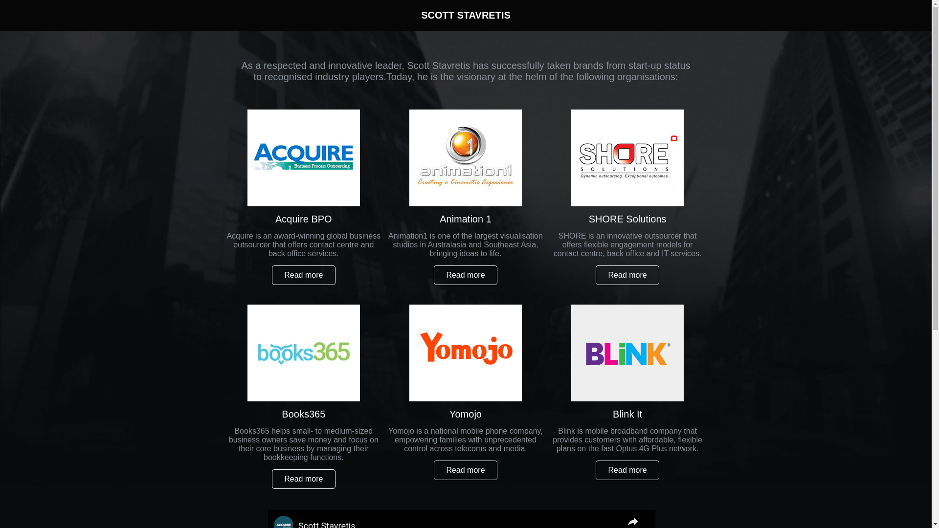 website screenshot of https://stavretis.com/