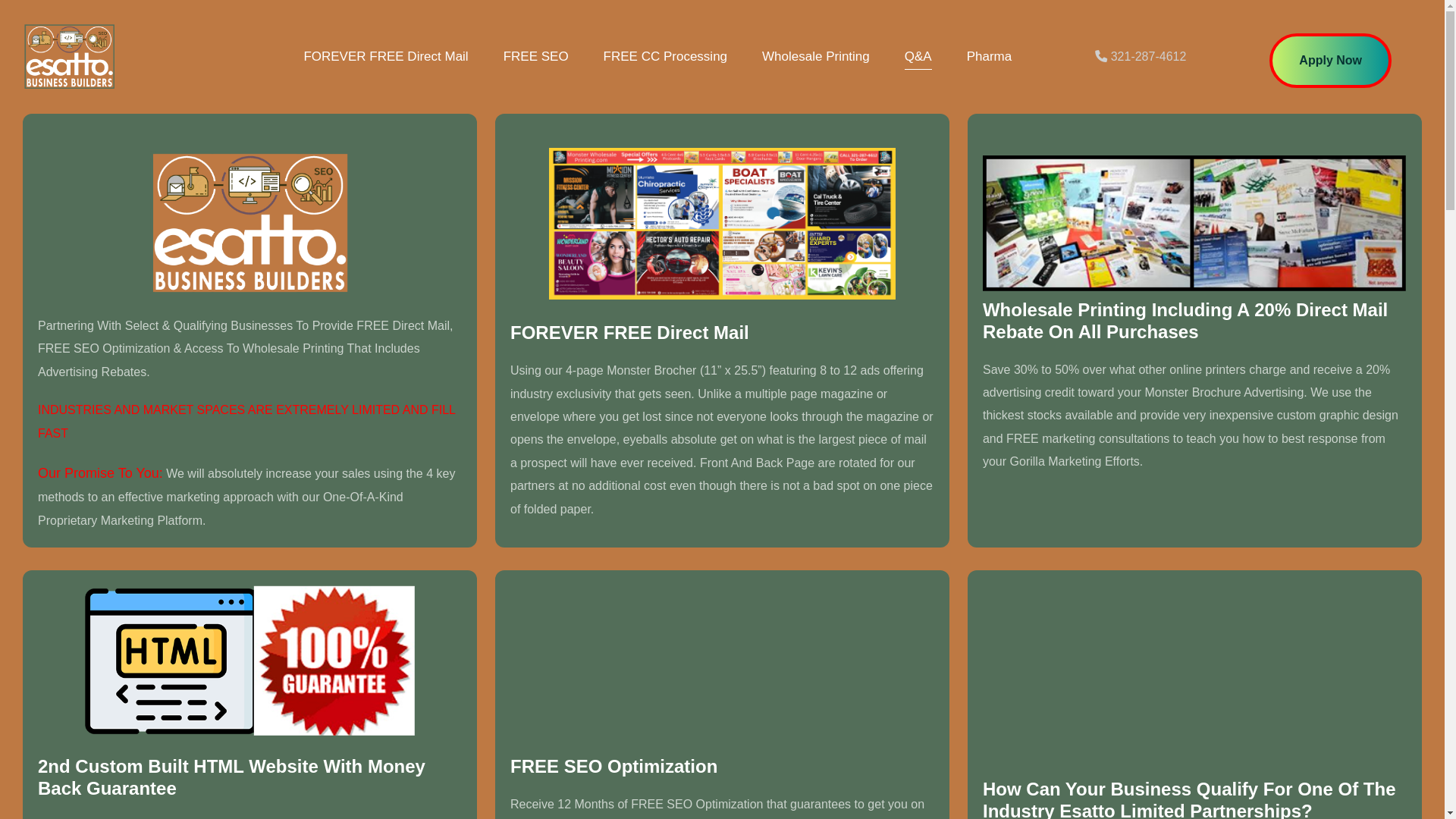 website screenshot of https://esattobusinessbuilders.com/