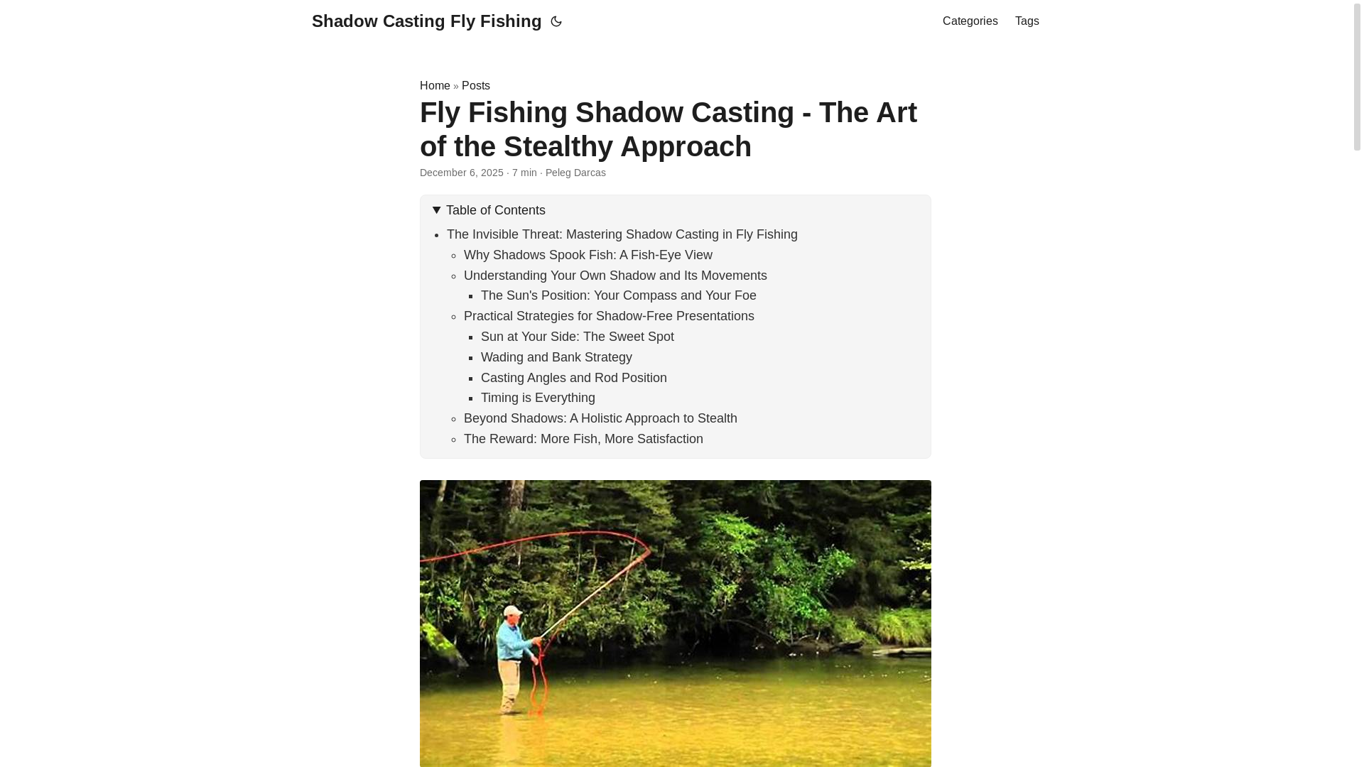 website screenshot of https://shadowcastingflyfishing.pages.dev/