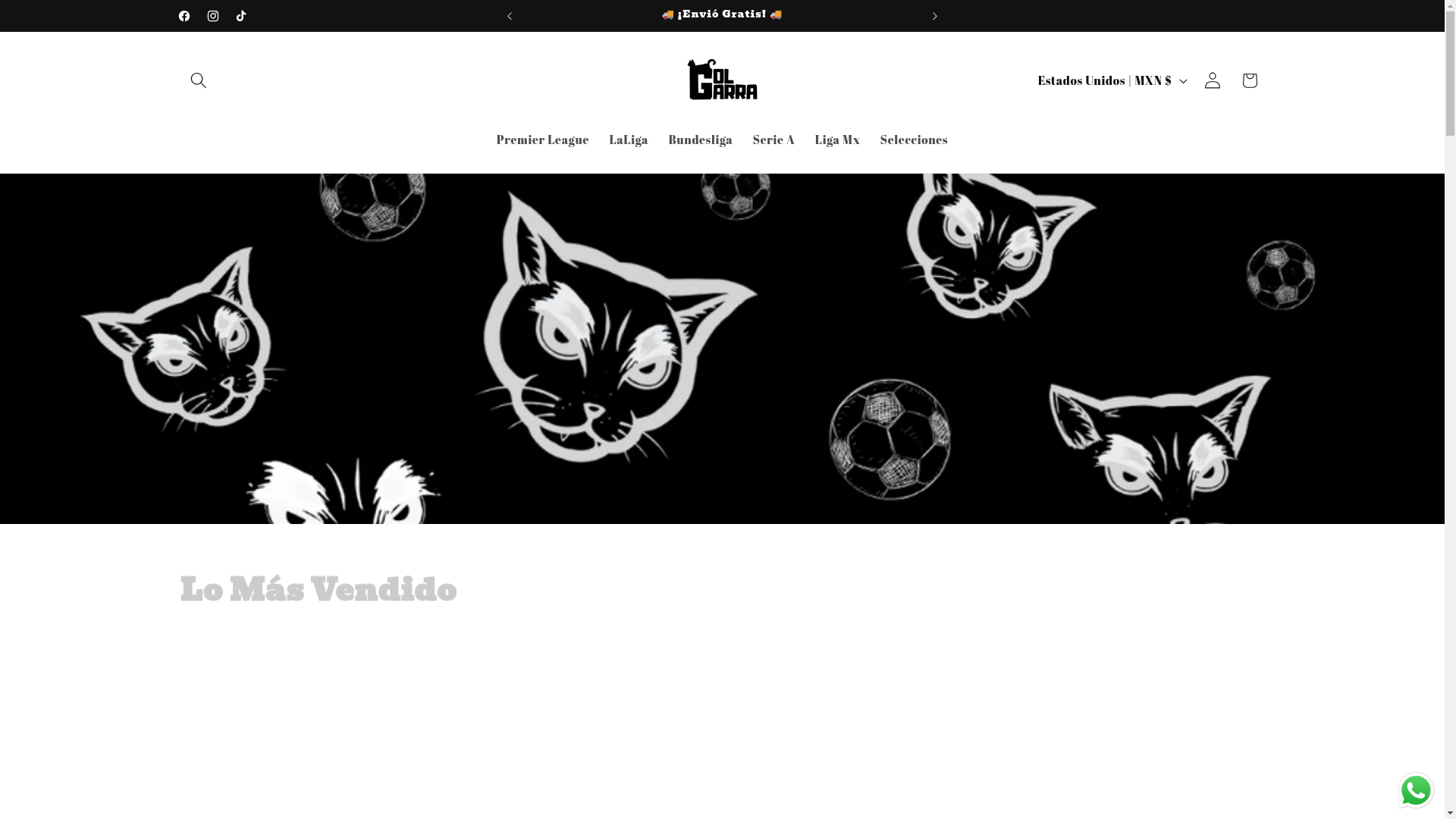 website screenshot of https://golgarrashop.com/