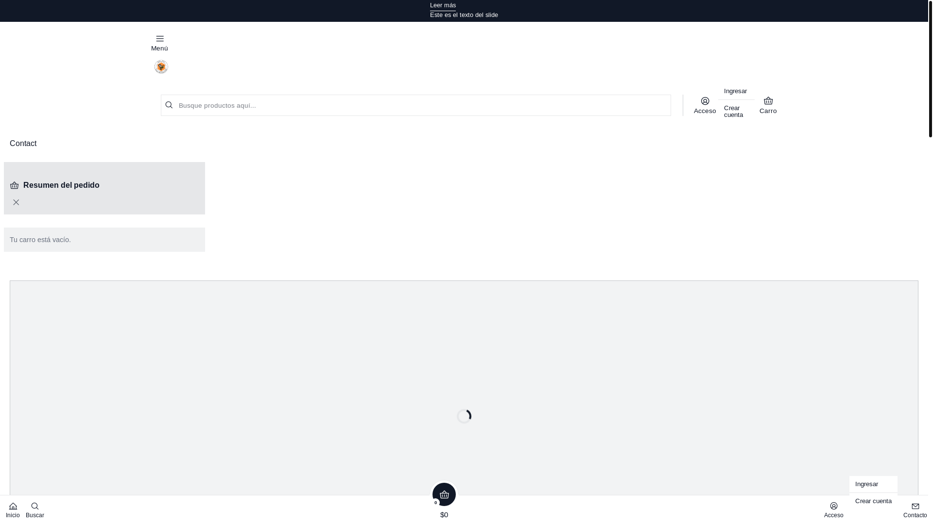 website screenshot of https://ceracor.cl/