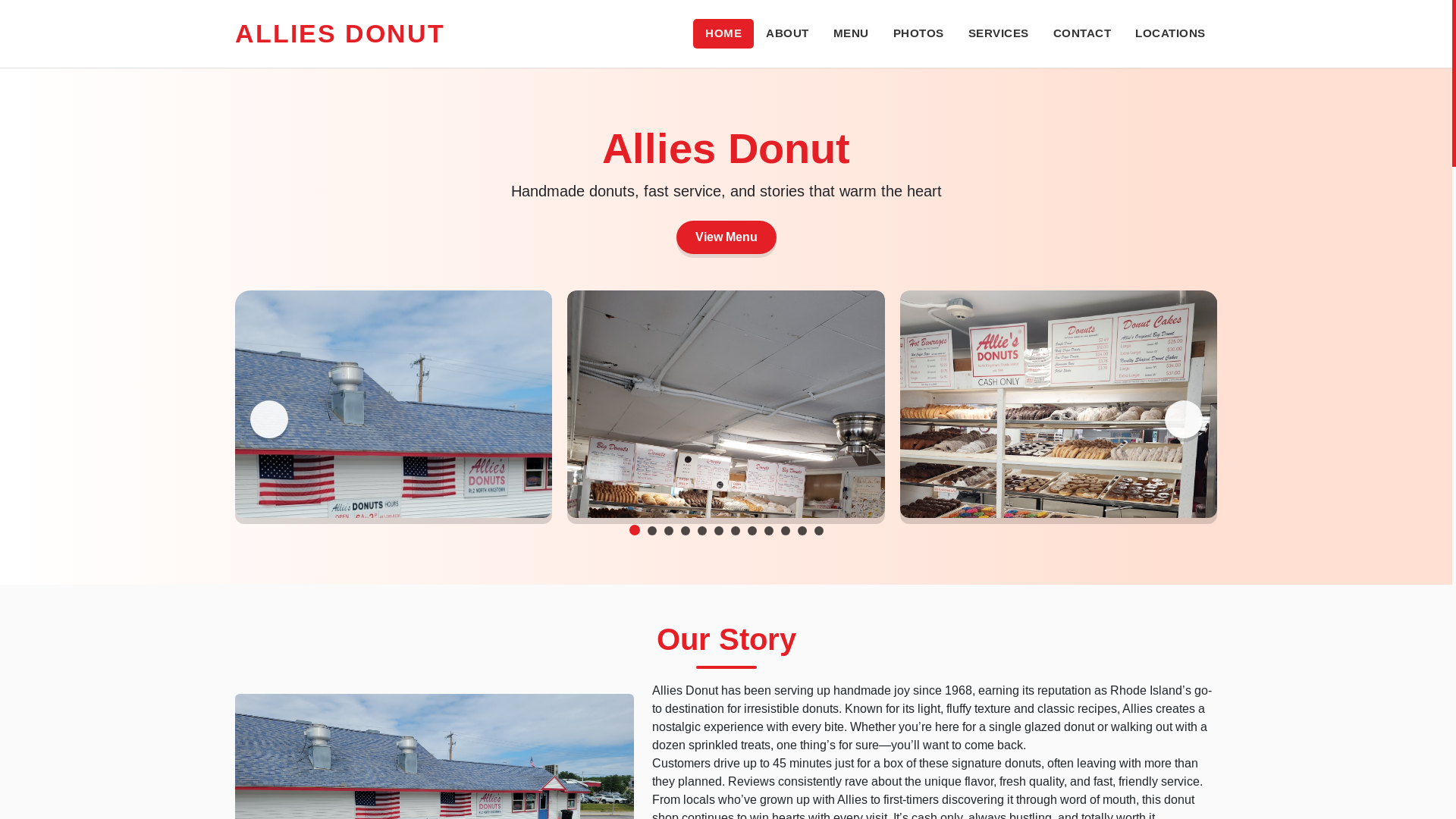 website screenshot of https://allies-donut-site.pages.dev/