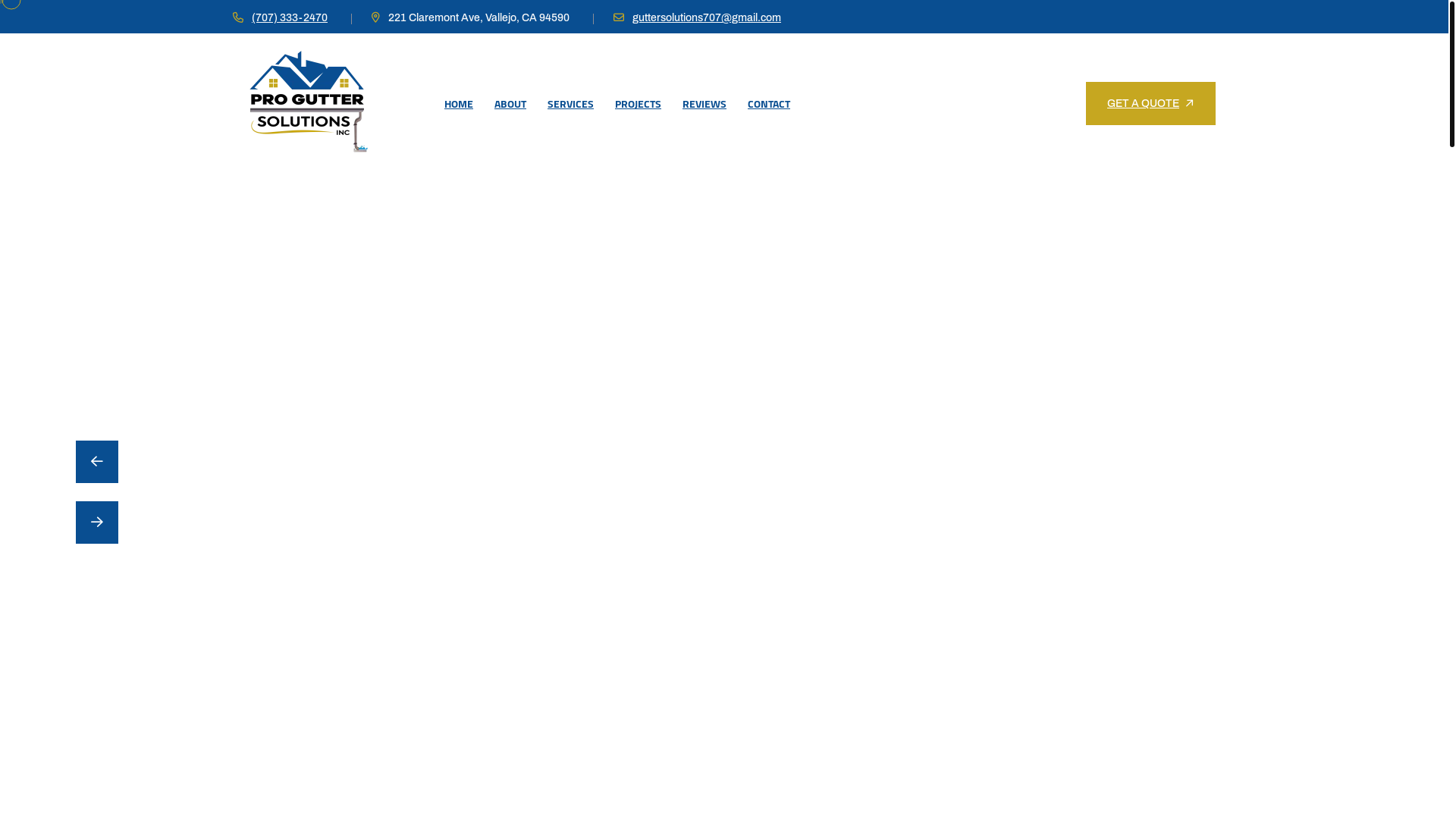 website screenshot of https://proguttersolutionsca.com/