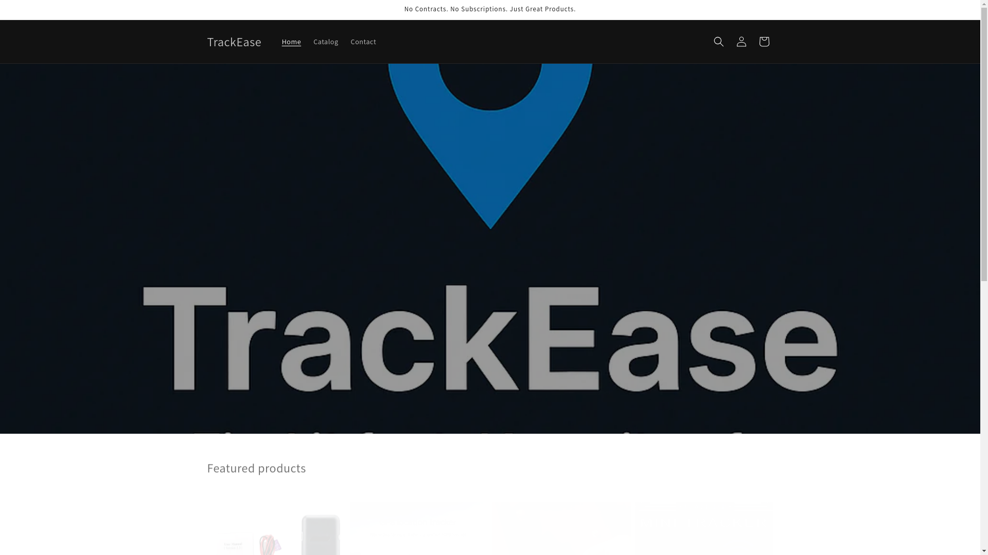 website screenshot of https://trackease.shop/