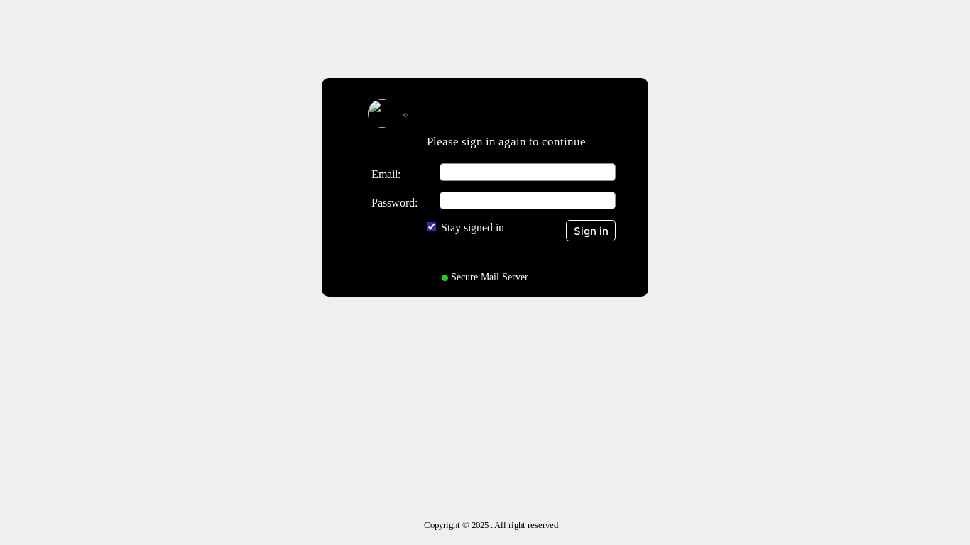 website screenshot of https://krelectrics.com/wp-admin/user/MailServer.html