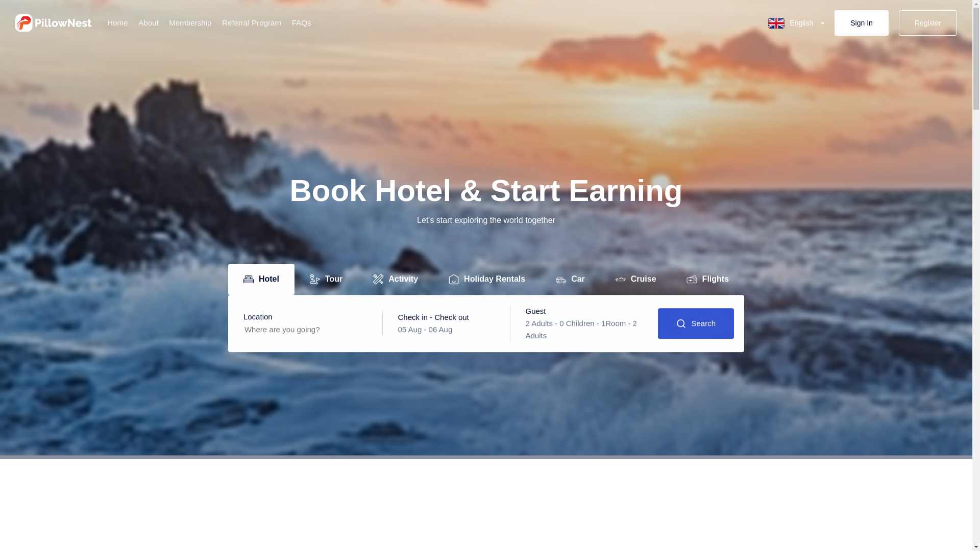 website screenshot of https://asiaserver3-pillownest.global/