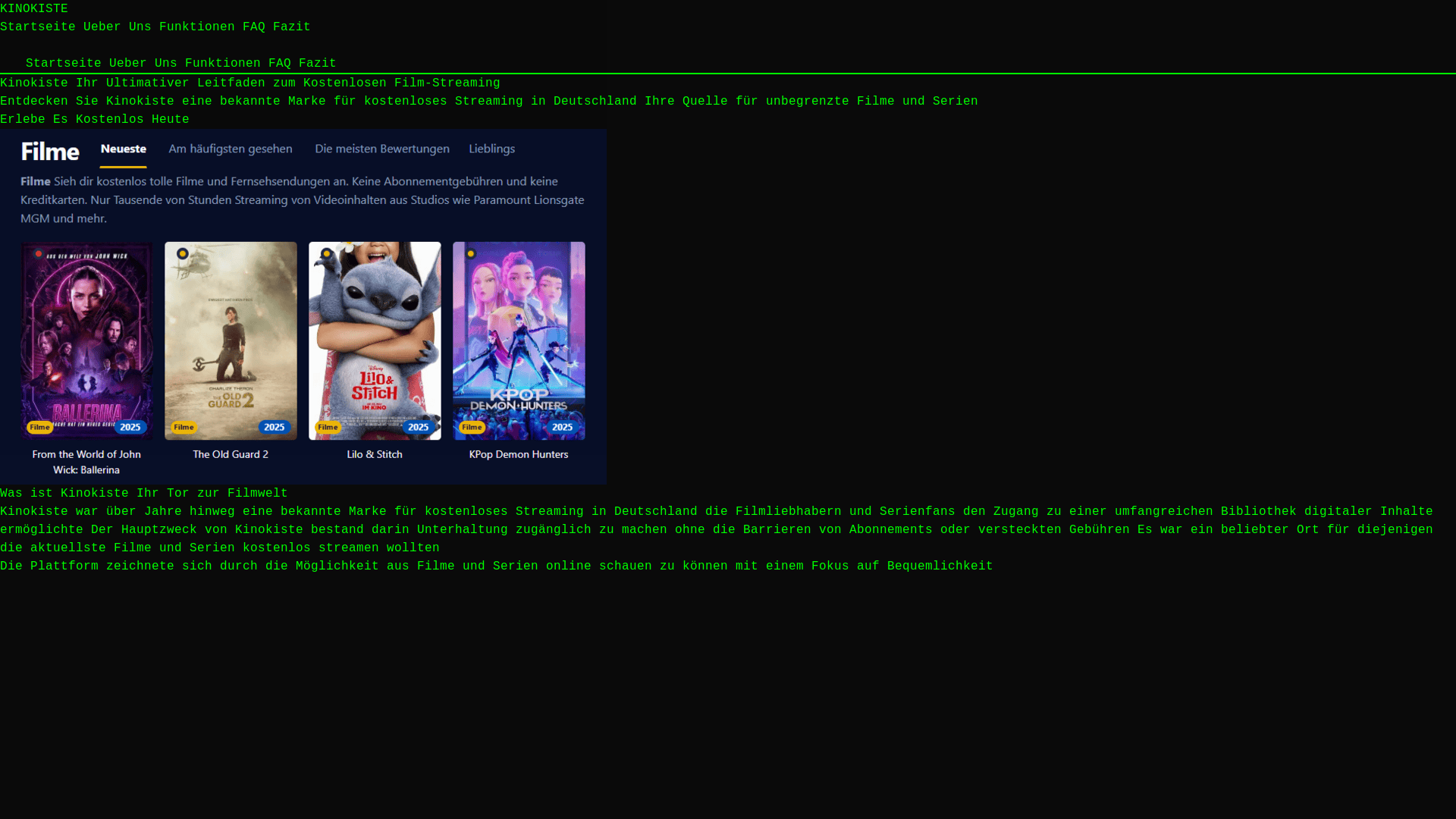 website screenshot of https://kinokiste-6xl2.pages.dev/