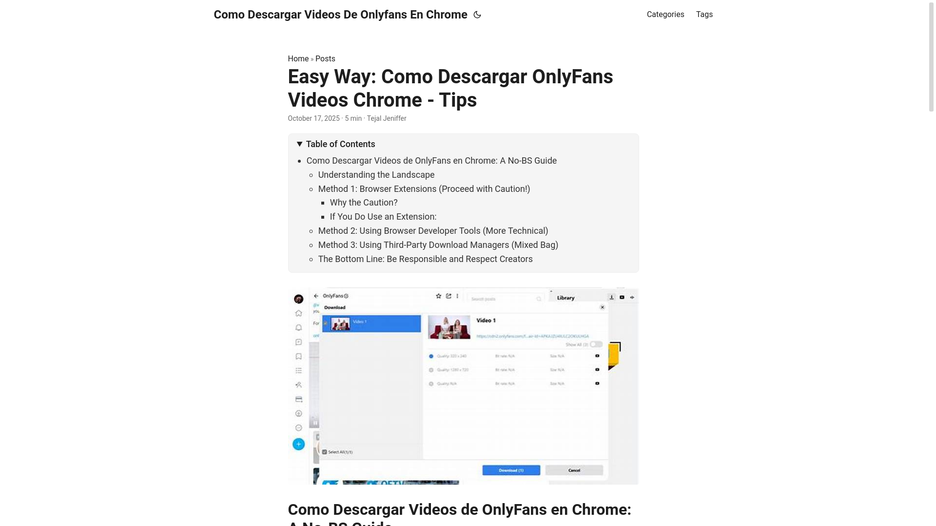 website screenshot of https://como-descargar-videos-de-onlyfans-en-chrome.pages.dev/