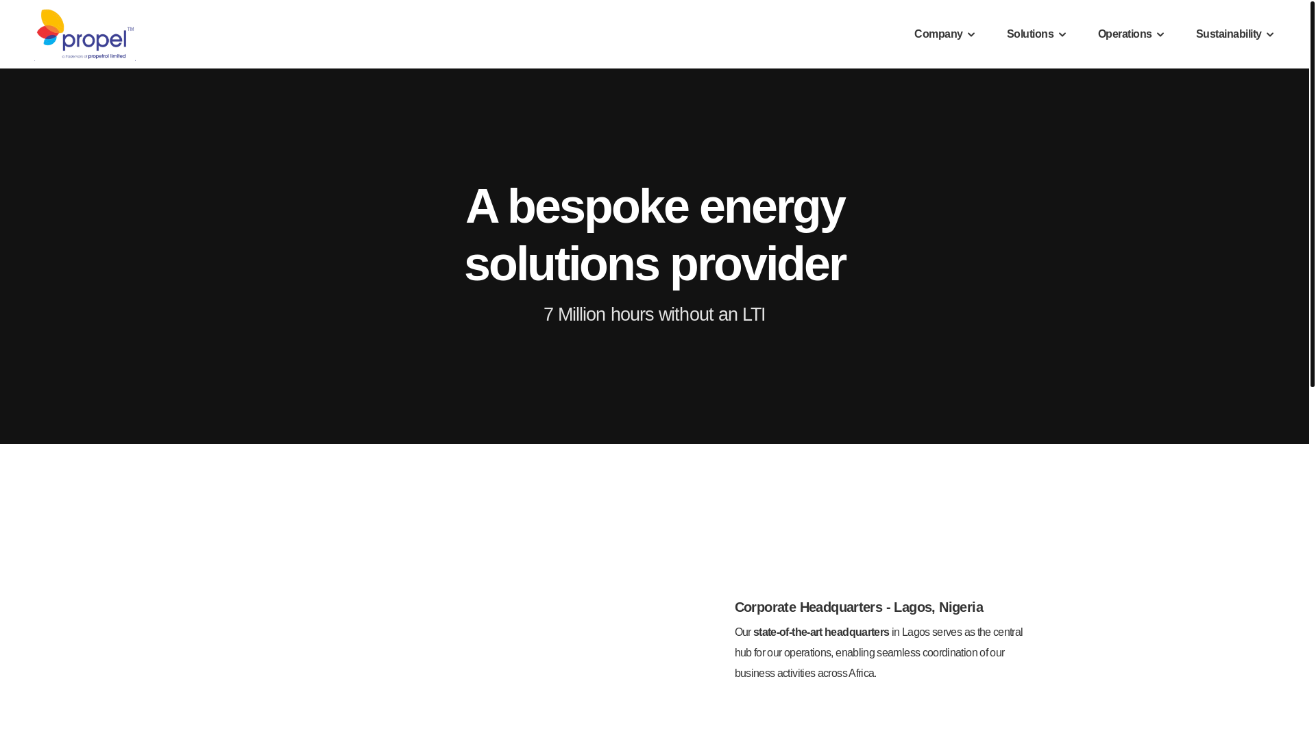 website screenshot of https://propetrollimited.com/