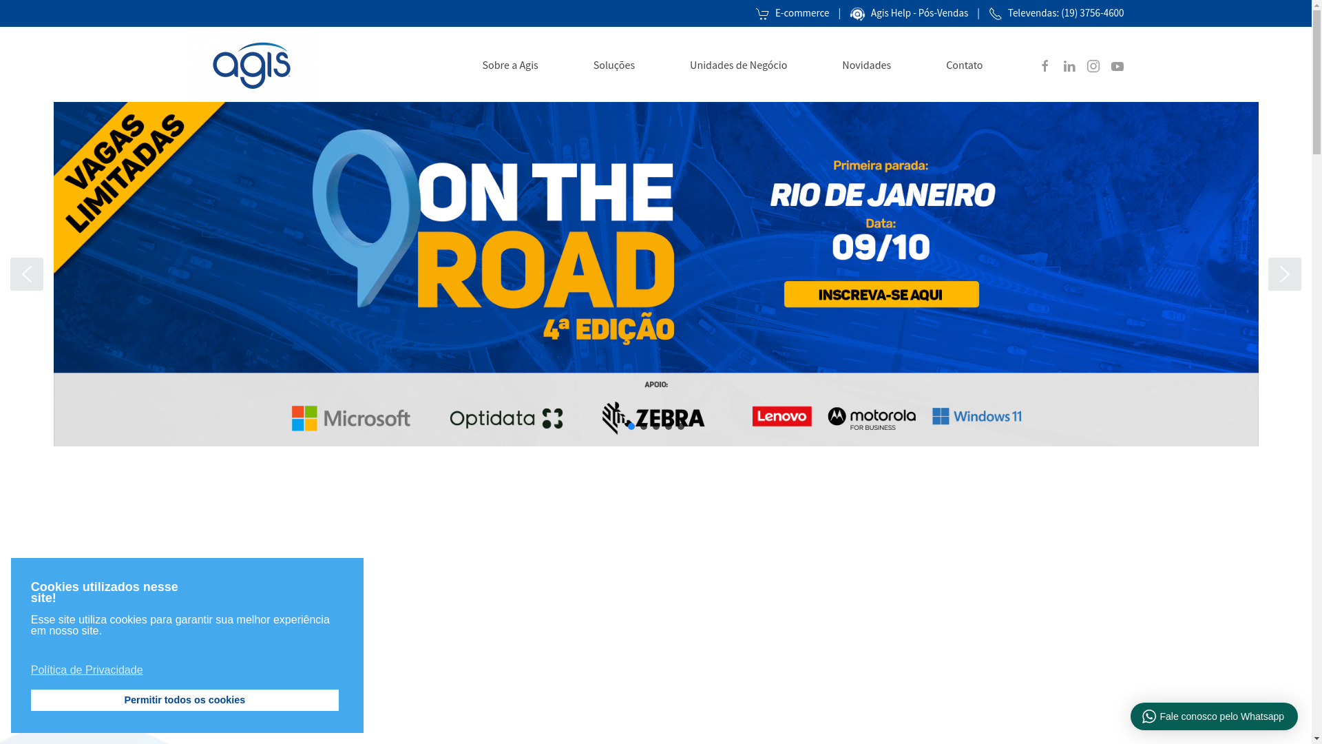 website screenshot of https://www.agis.com.br/