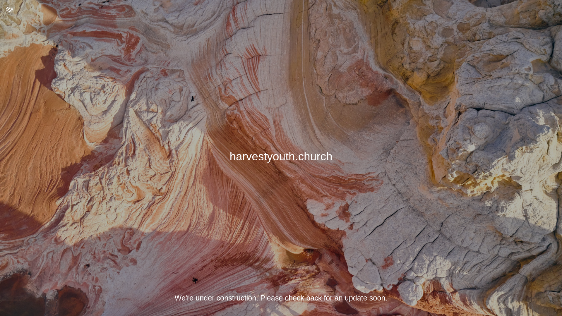 website screenshot of https://harvestyouth.church/