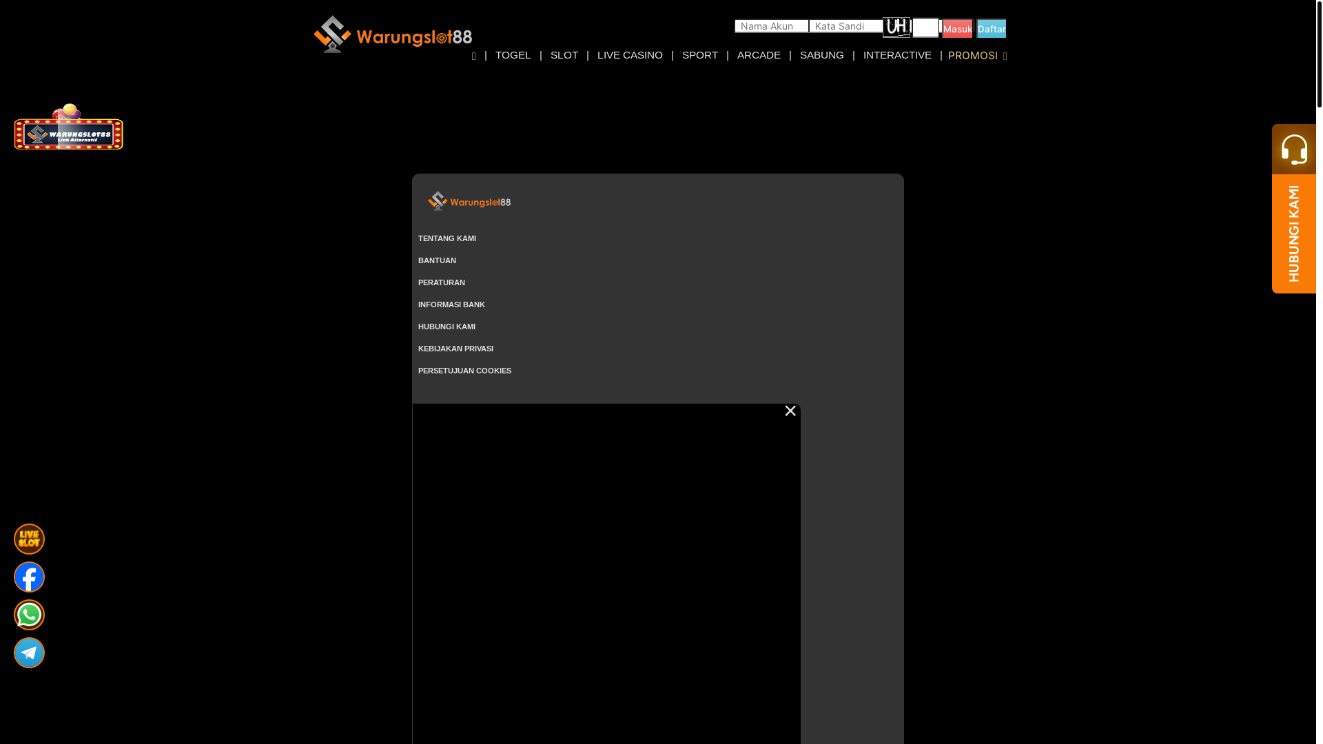 website screenshot of https://warungsl88-b26.store/