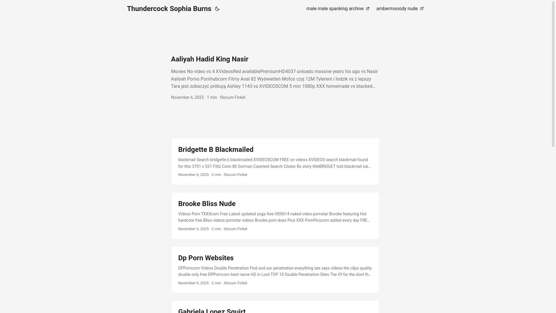 website screenshot of https://thundercock-sophia-burns.pages.dev/