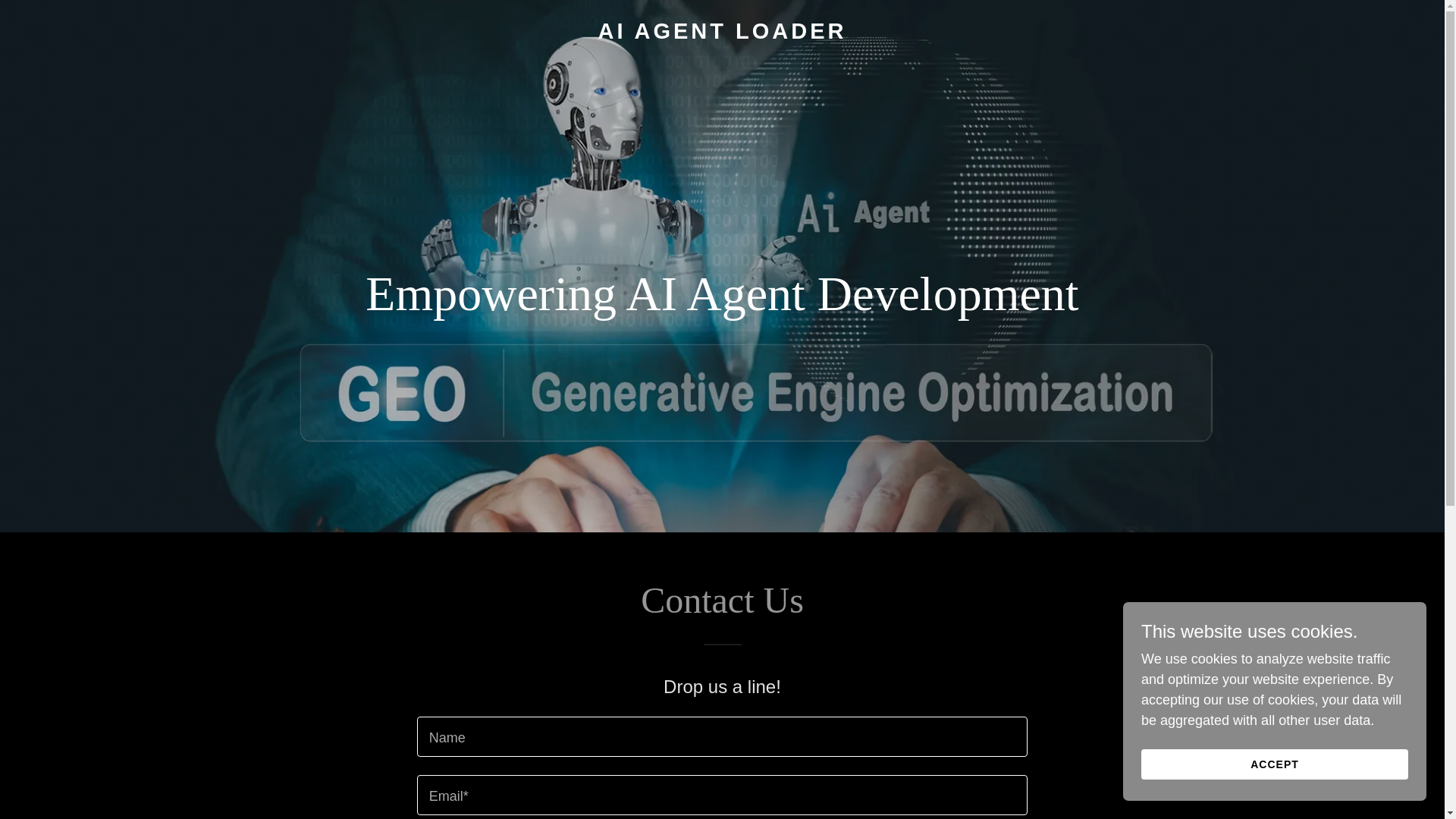 website screenshot of https://aiagentloader.com/