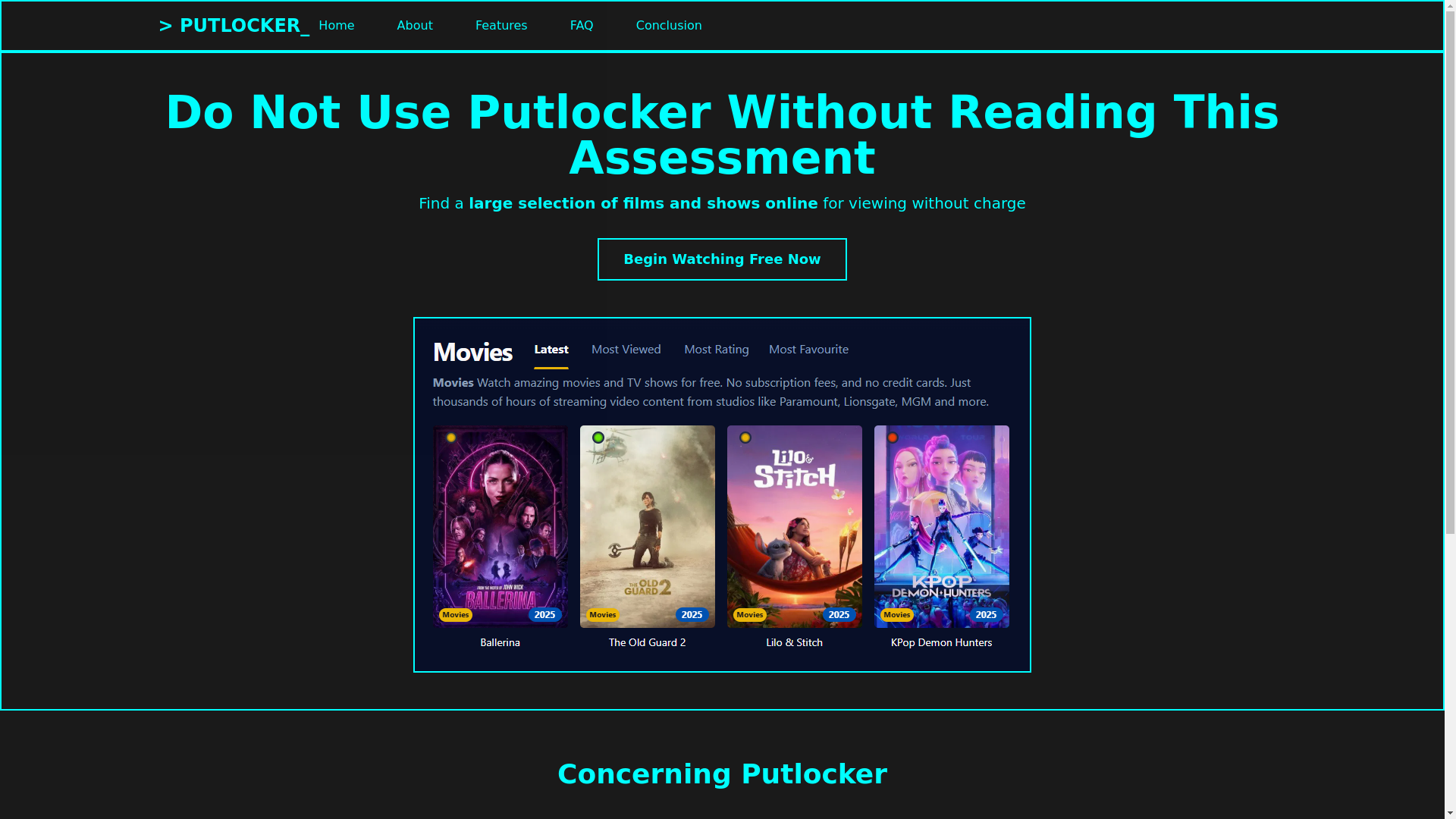 website screenshot of https://putlocker-inp4.pages.dev/