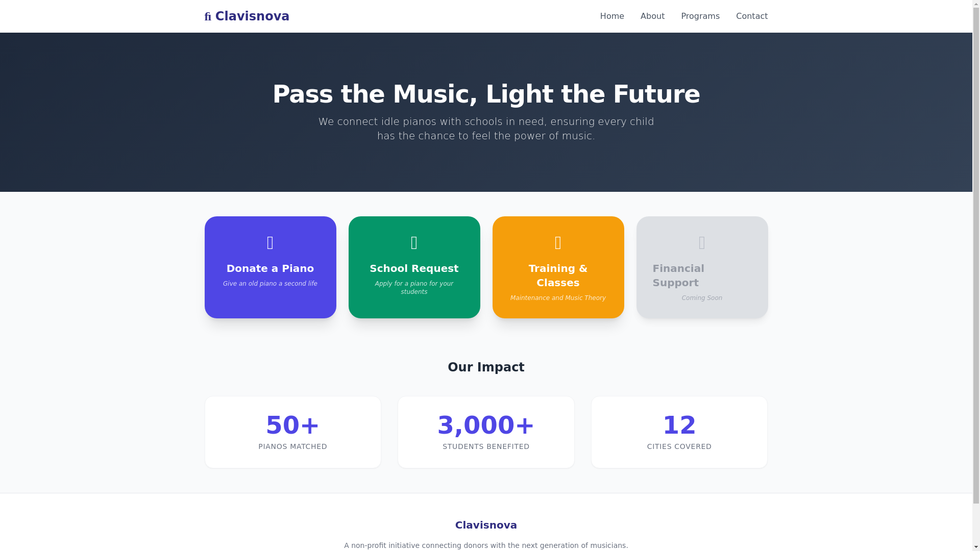 website screenshot of https://clavisnova.pages.dev/